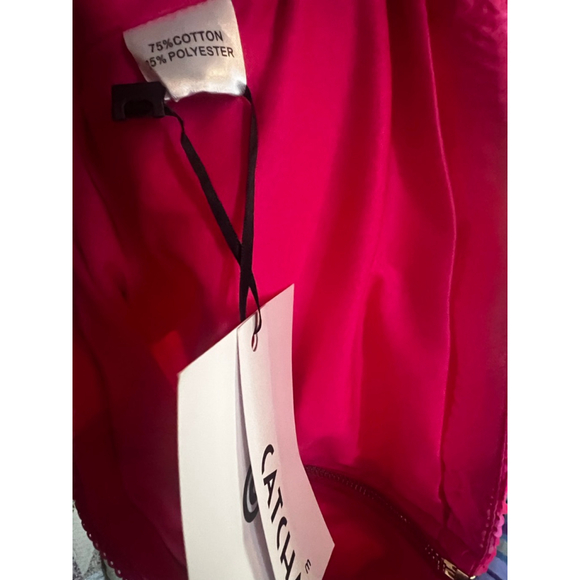 Women's CATCHALL Pink Sequin Long Sleeve Mini Dress S - Picture 6 of 9